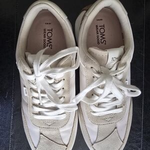 TOMS Beige and White Sneakers